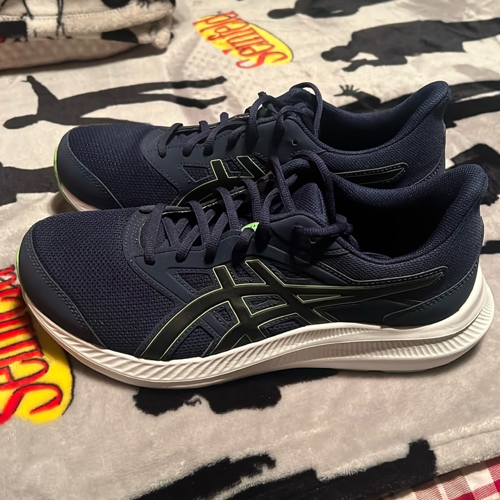 Asics Men’s Navy/Green Running Shoes